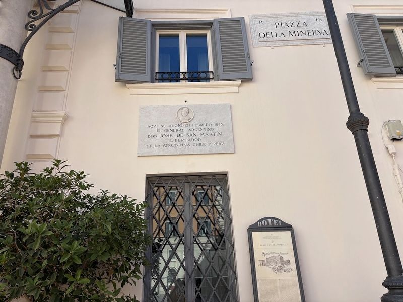 Grand Hotel de la Minerve Marker. Click for full size. Grand Hotel de la Minerve Marker image. Click for full size.