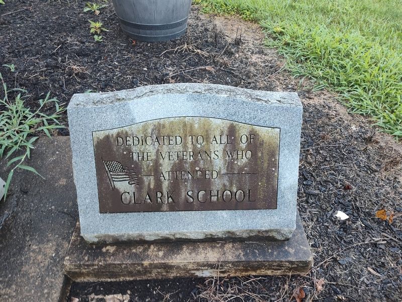 Clark School Veterans Memorial Marker image. Click for full size.