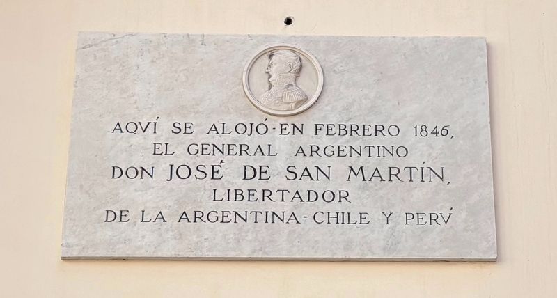 Don José de San Martín Marker. Click for full size. Don José de San Martín Marker image. Click for full size.