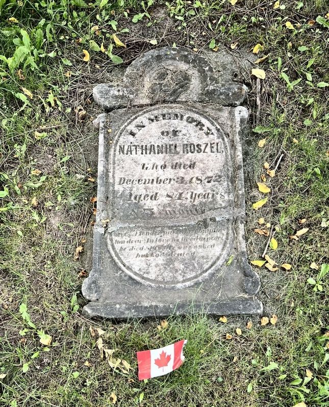 Gravestone of Nathaniel Roszel image. Click for full size.