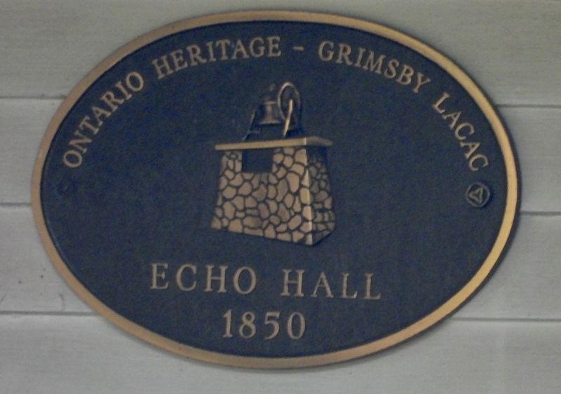 Echo Hall 1850 - Marker. Click for full size. Echo Hall 1850 - Marker image. Click for full size.