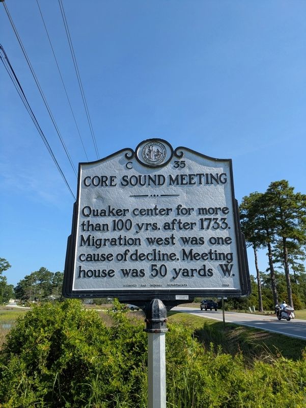 Core Sound Meeting Marker. Click for full size. Core Sound Meeting Marker image. Click for full size.