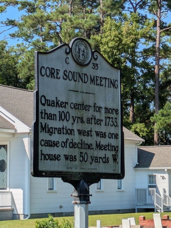 Core Sound Meeting Marker. Click for full size. Core Sound Meeting Marker image. Click for full size.