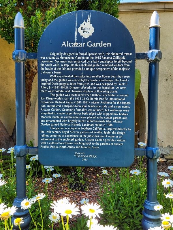 Alcazar Garden Marker image. Click for full size.