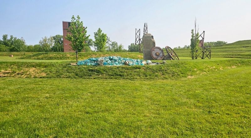 Ridge Truss Sculpture Marker image. Click for full size.