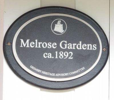 Melrose Gardens ca. 1892 Marker. Click for full size. Melrose Gardens ca. 1892 Marker image. Click for full size.