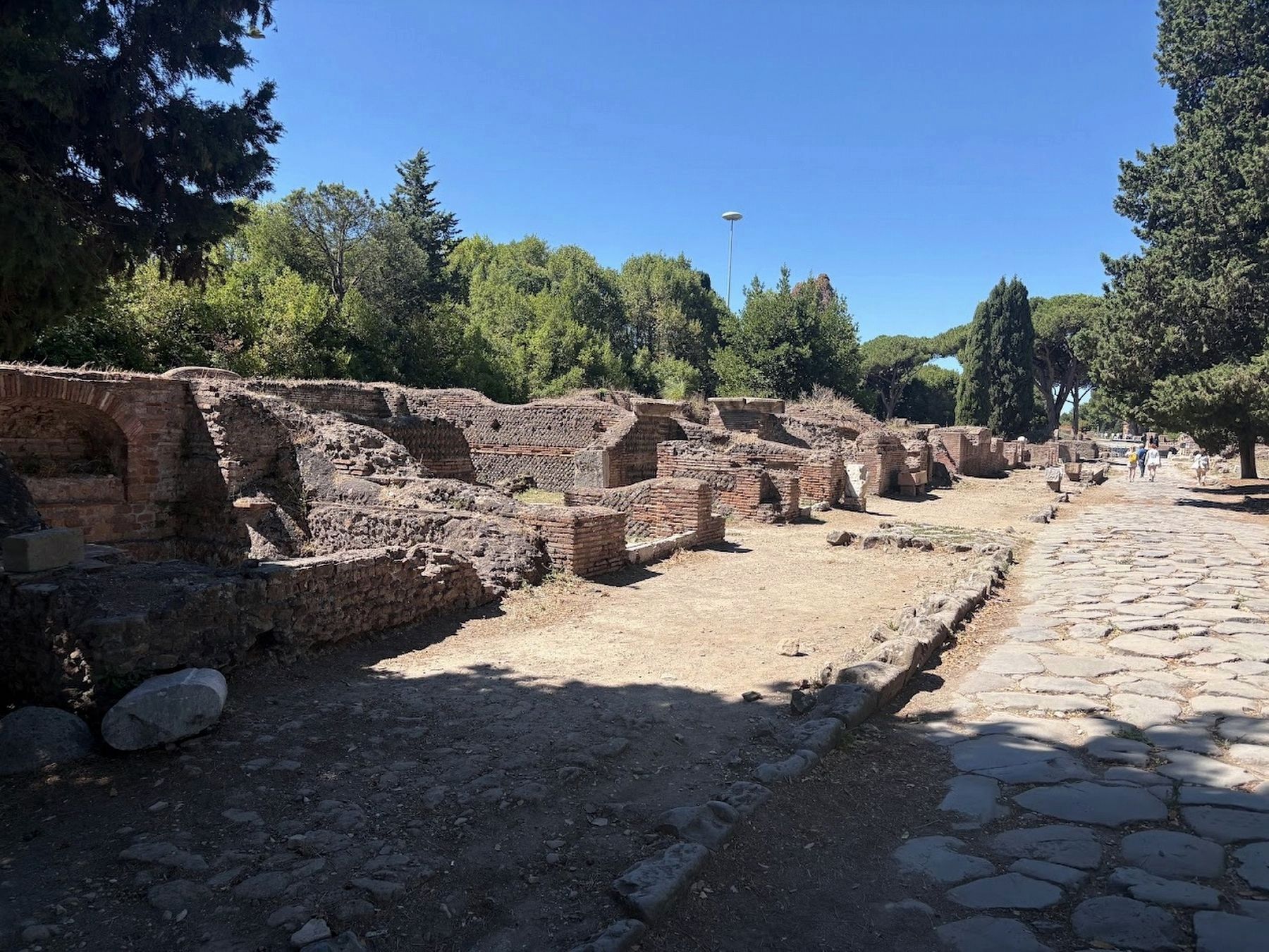 The Archeological Area of Ostia Antica. Click for full size. The Archeological Area of Ostia Antica image. Click for full size.
