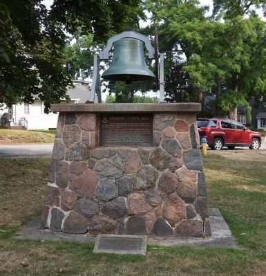 Time Capsule Marker and Town Bell. Click for full size. Time Capsule Marker and Town Bell image. Click for full size.