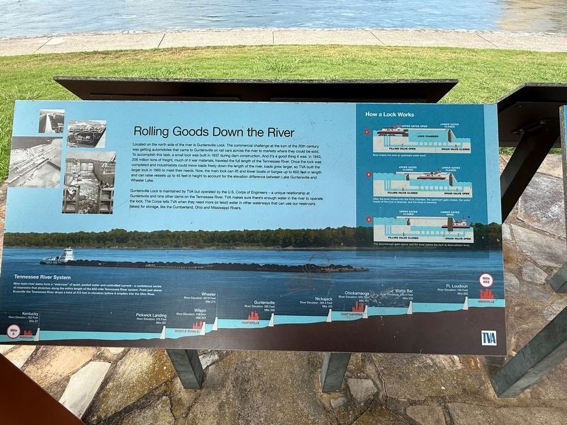 Rolling Goods Down the River Marker image. Click for full size.