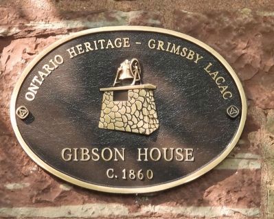 Gibson House c. 1860 - Marker image. Click for full size.