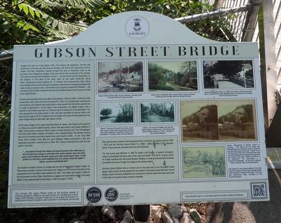 Gibson Street Bridge - Marker image. Click for full size.