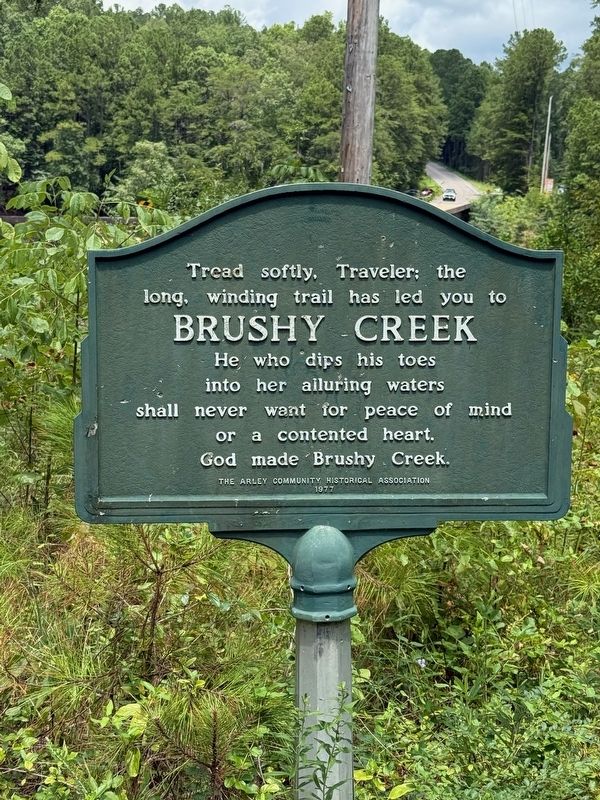Brushy Creek Marker image. Click for full size.