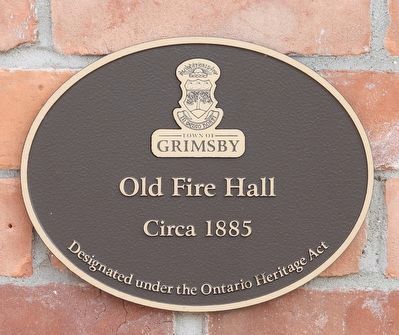 Old Fire Hall Circa 1885 - Marker image. Click for full size.