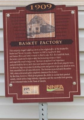 1909 Basket Factory - Marker image. Click for full size.