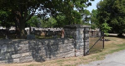 Mennonite Burying Ground circa 1798 - Marker in context image. Click for full size.