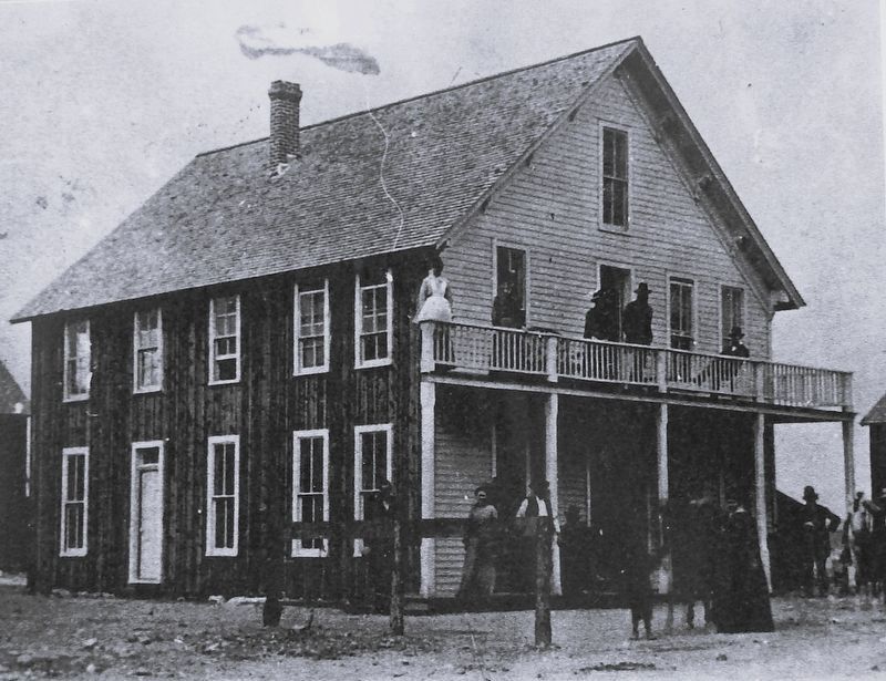 Marker detail: Poncha Springs Hotel image. Click for full size.