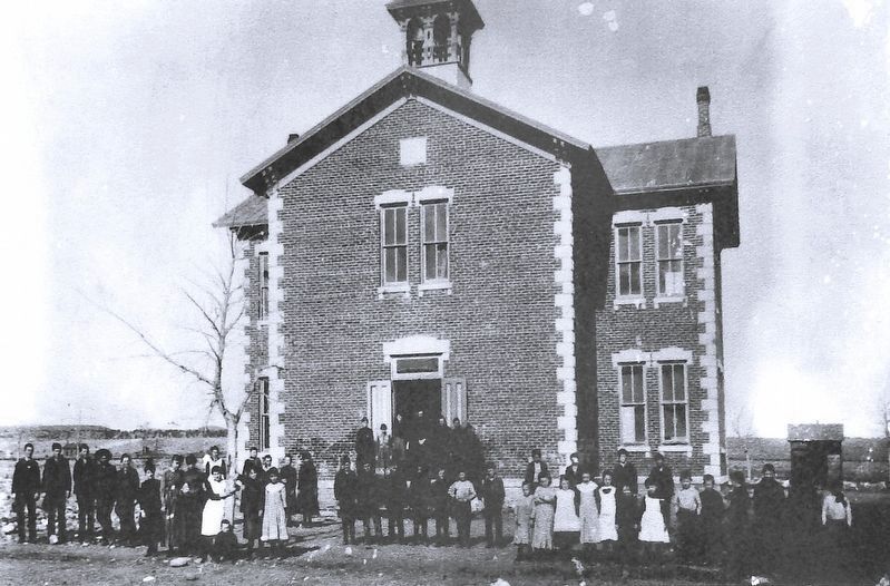 Marker detail: Poncha Springs school, class of 1891 image. Click for full size.