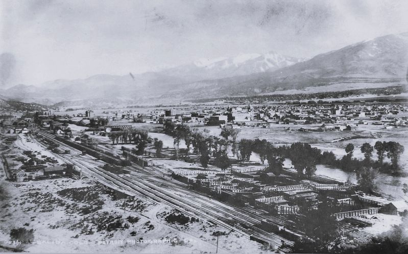 Marker detail: Salida, 1880s image. Click for full size.