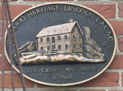 The Crowe-May House c. 1860 - Marker. Click for full size. The Crowe-May House c. 1860 - Marker image. Click for full size.