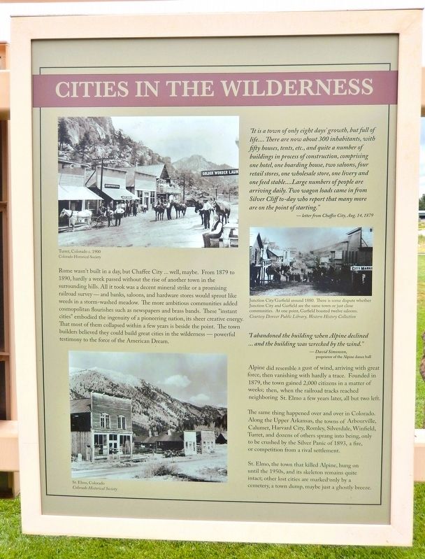 Cities in the Wilderness Marker image. Click for full size.