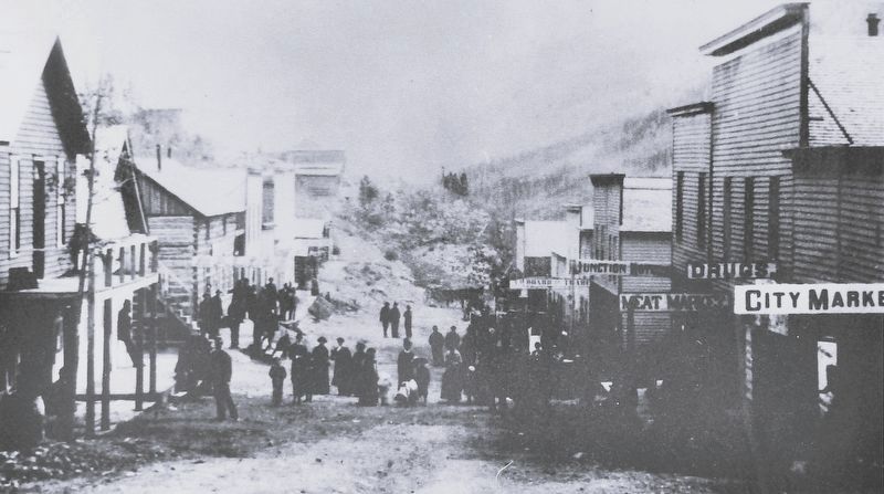 Marker detail: Junction City/Garfield around 1880 image. Click for full size.