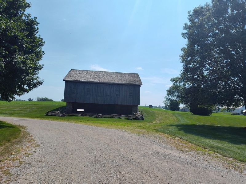 Pioneer Barn Marker. Click for full size. Pioneer Barn Marker image. Click for full size.