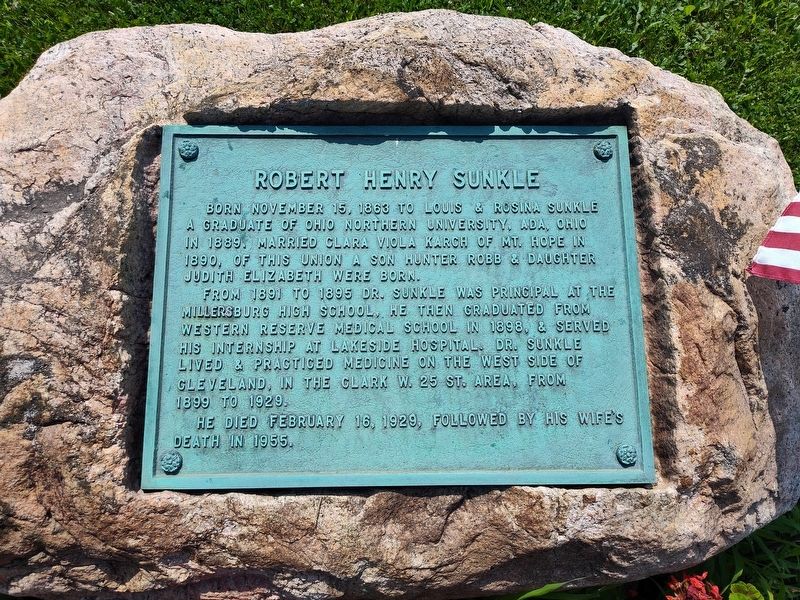 Robert Henry Sunkle Marker. Click for full size. Robert Henry Sunkle Marker image. Click for full size.
