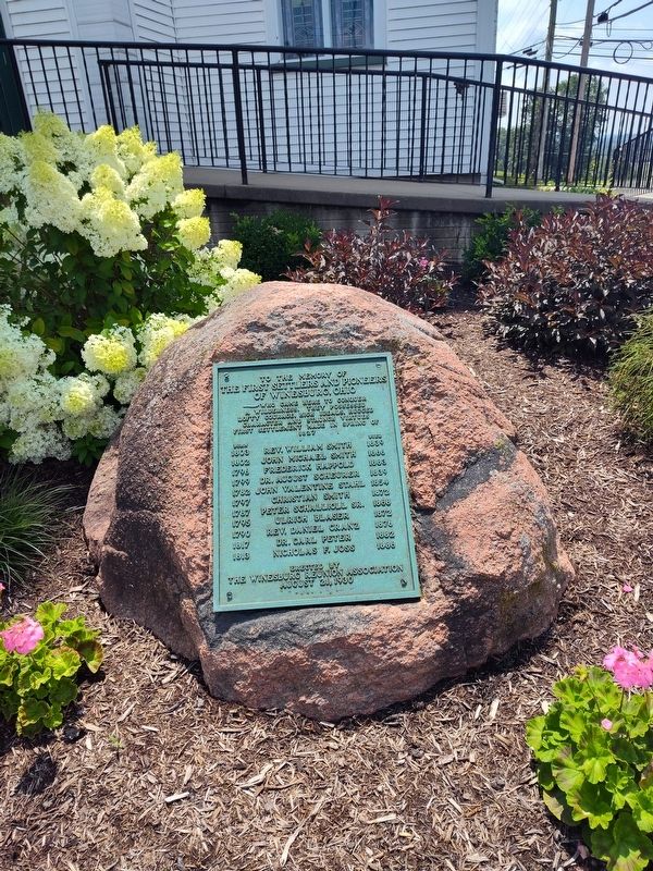 Winesburg's First Settlers and Pioneers Memorial. Click for full size. Winesburg's First Settlers and Pioneers Memorial image. Click for full size.