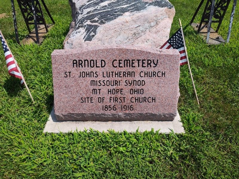 Arnold Cemetery Marker. Click for full size. Arnold Cemetery Marker image. Click for full size.