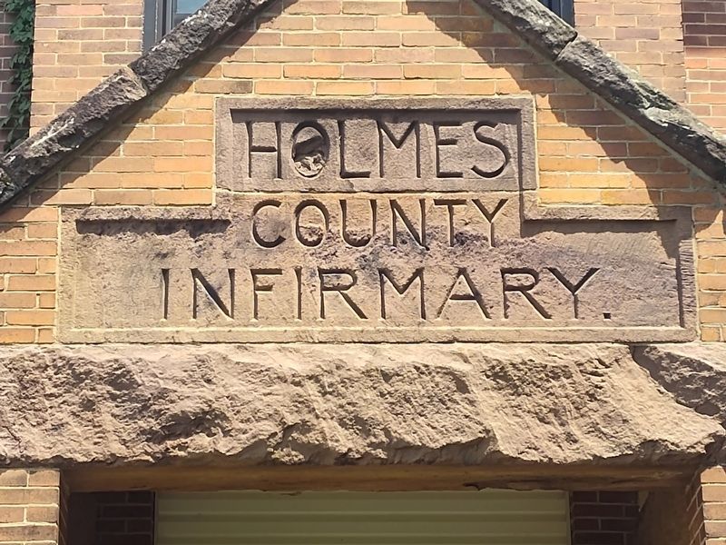 Holmes Co. Infirmary 1896 Marker. Click for full size. Holmes Co. Infirmary 1896 Marker image. Click for full size.