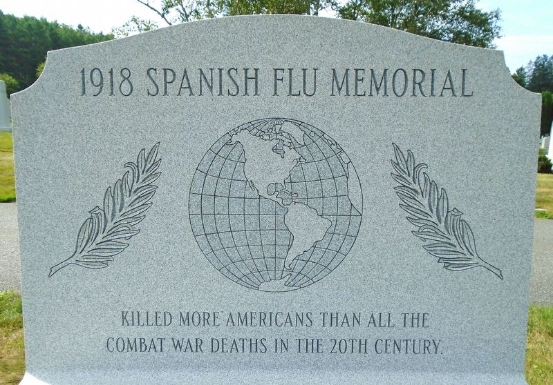 1918 Spanish Flu Memorial. Click for full size. 1918 Spanish Flu Memorial image. Click for full size.