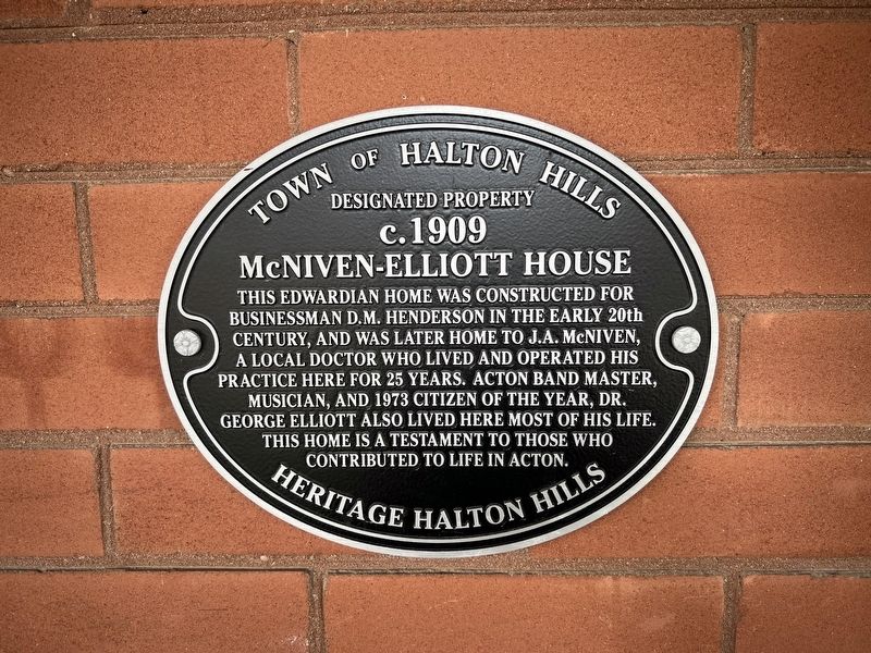 NcNiven-Elliott House Marker image. Click for full size.