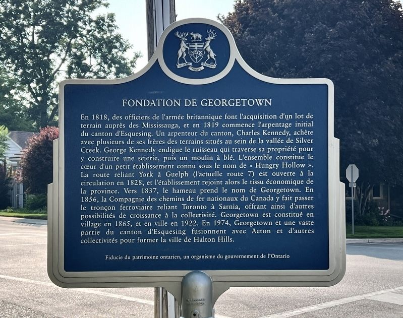 Founding of Georgetown / Fondation de Georgetown Marker image. Click for full size.