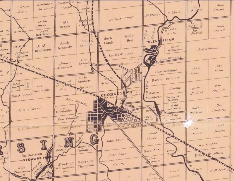Georgetown in 1858 image. Click for full size.