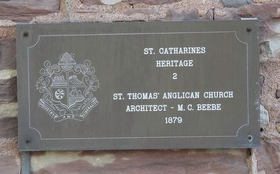St. Thomas' Anglican Church - Marker. Click for full size. St. Thomas' Anglican Church - Marker image. Click for full size.