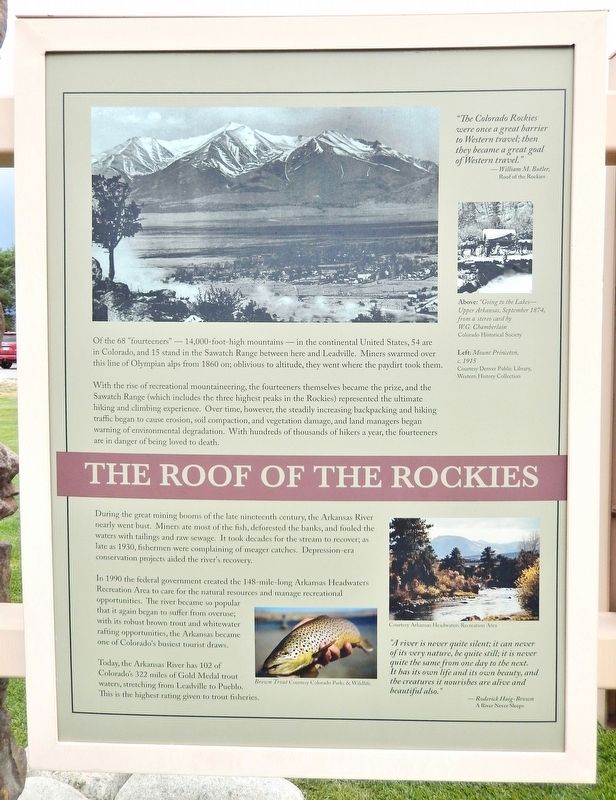 The Roof of the Rockies Marker image. Click for full size.