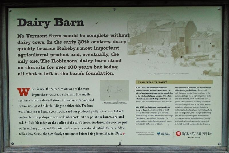 Dairy Barn Marker image. Click for full size.