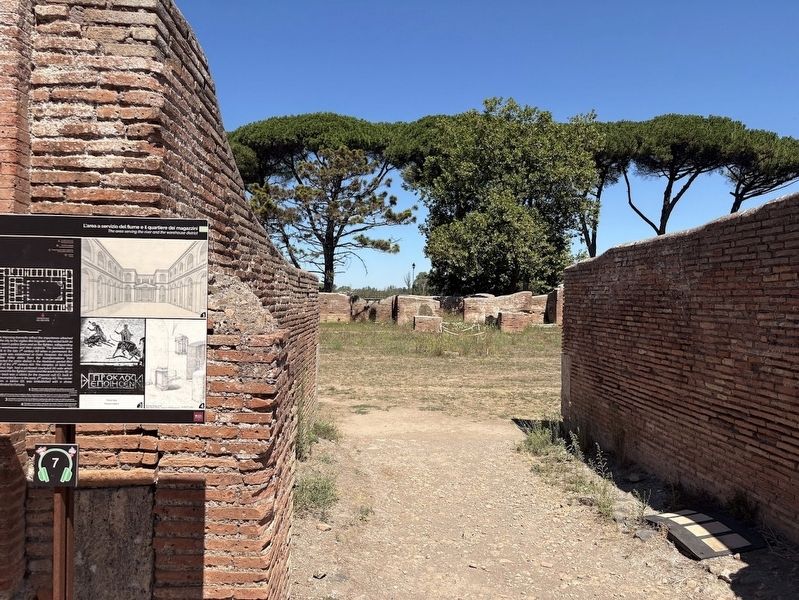 Caserma dei Vigili / Police Barracks Marker. Click for full size. Caserma dei Vigili / Police Barracks Marker image. Click for full size.