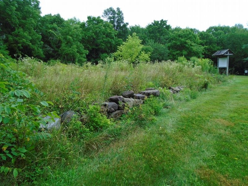 Dairy Barn South Wall Foundation Remnant image. Click for full size.