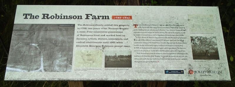 The Robinson Farm Marker image. Click for full size.