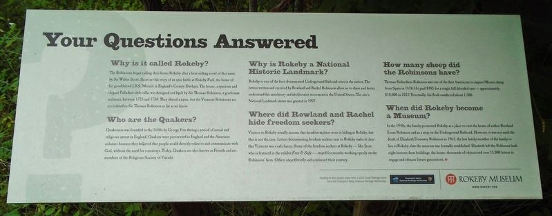 Your Questions Answered Marker image. Click for full size.