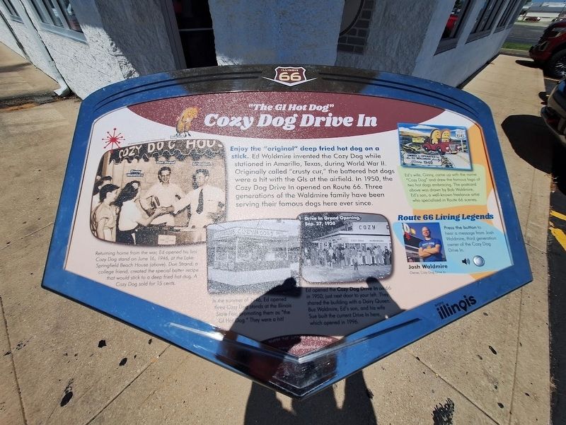 Cozy Dog Drive In Marker image. Click for full size.