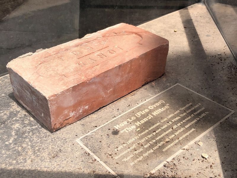 Tinker Air Force Base POW/MIA Memorial (Hanoi Hilton brick) image. Click for full size.