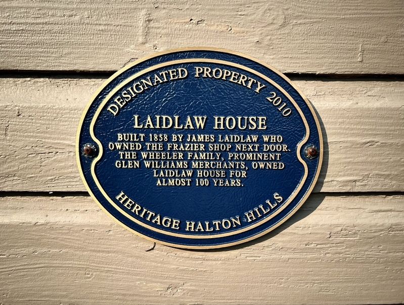 Laidlaw House Marker image. Click for full size.