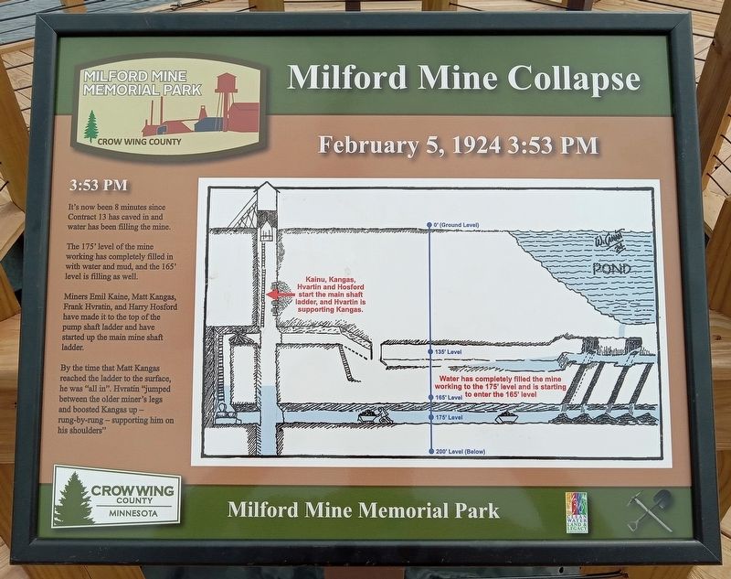Milford Mine Collapse Marker image. Click for full size.