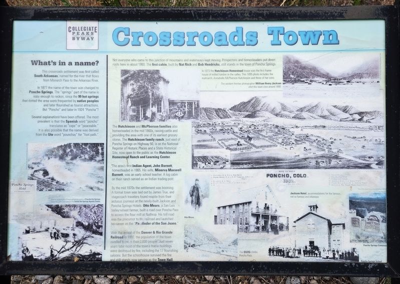 Crossroads Town Marker image. Click for full size.