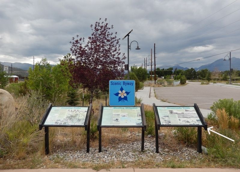 Crossroads Town Marker image. Click for full size.