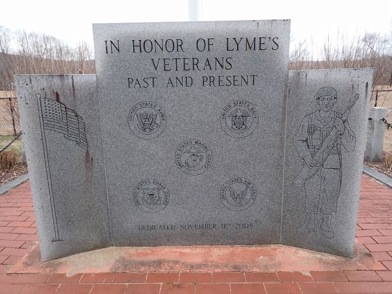 Lyme Veterans Honor Roll. Click for full size. Lyme Veterans Honor Roll image. Click for full size.