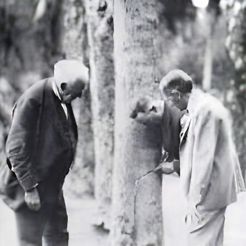 Thomas Edison,Harvey Firestone and M.A. Cheek image. Click for full size.