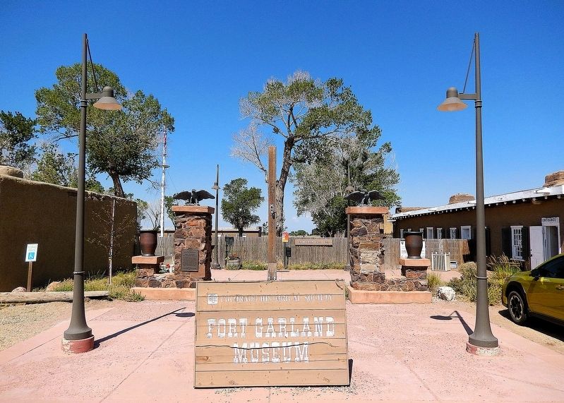 Fort Garland Museum / Fort Garland State Historical Monument entrance. Click for full size. Fort Garland Museum / Fort Garland State Historical Monument entrance image. Click for full size.